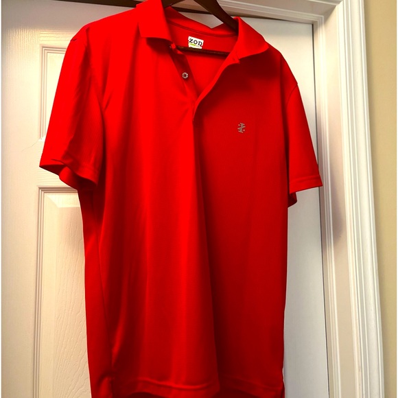 Men’s red xlg Izod Golf Polo Shirt. very good condition - Picture 1 of 7
